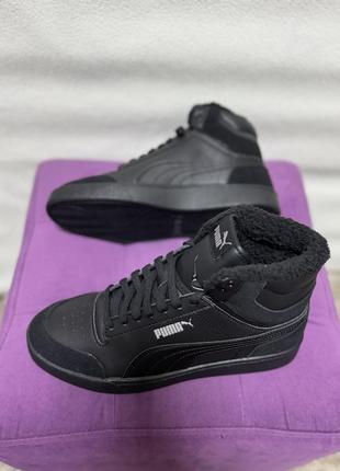 Кроссовки фирменные высокие утепленные puma