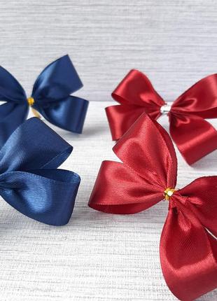 Декор, бантики з атласної стрічки