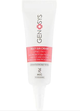 Сонцезахисний крем - genosys multi sun cream spf40 (пробник) 4g