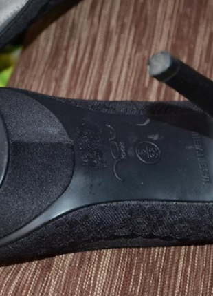 Красиві гіпюрові мереживні туфлі човники new look! чорні чорні туфлі гіпюрові7 фото