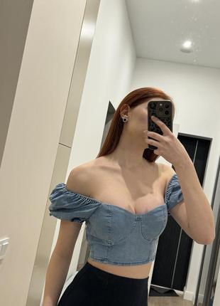 Джинсовый топ