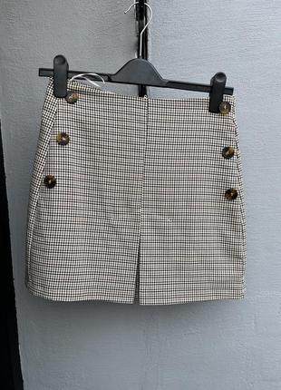 Юбка мелкая клетка
