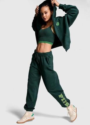 Спортивный прогулочный костюм на флисе victoria’s secret pink, оригинал4 фото