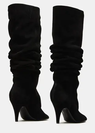 Нові ботфорти, чоботи натуральний замш steve madden