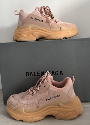 Кросівки balenciaga рожеві