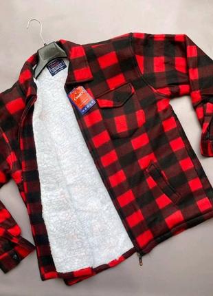 Мужская рубашка на меху, 48-56 размеров. 290373