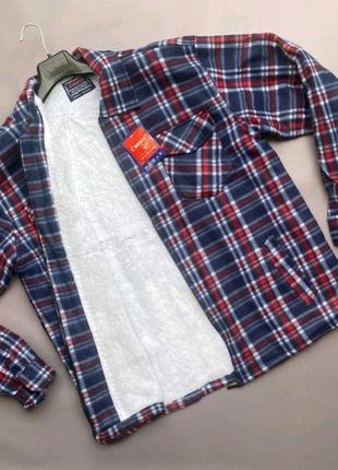 Мужская рубашка на меху, 48-56 размеров. 290373