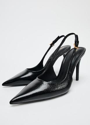 Туфлі жіночі чорні zara new