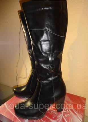 Демисезонные сапоги кожа рр 37