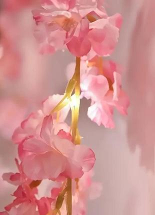 Гирлянда штора из цветов для декора дома или сада sf-53