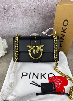 Сумка клатч premium 1:1 найвища якість  pinko black gold