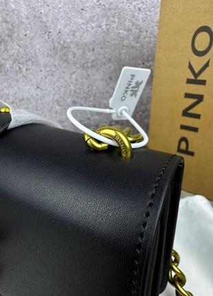 Сумка клатч premium 1:1 найвища якість  pinko black gold4 фото