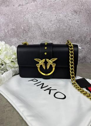Сумка клатч premium 1:1 найвища якість  pinko black gold6 фото