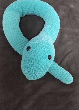 Вязаная игрушка, змея, вязаная подушка