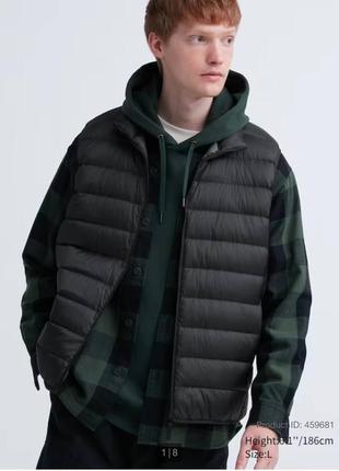 Ультралегкий пуховый жилет uniqlo