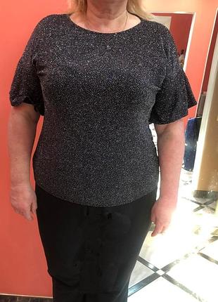 Блуза с разноцветным люрексом