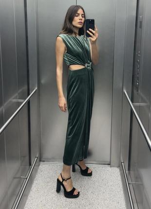 Оксамитова сукня zara