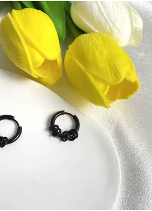 Серьги со съёмной подвеской