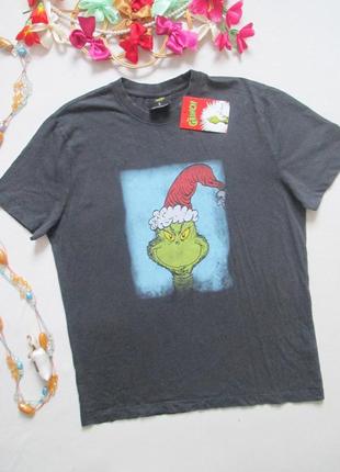 Суперовая хлопковая футболка в новогодний принт гринч grinch primark 💜🌺💜