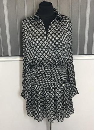 Мини платье с люрексом от zara p.m