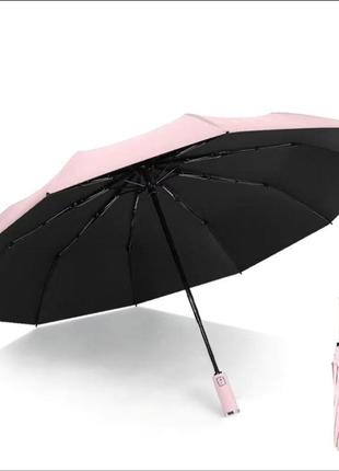 Зонт автоматический xiaomi реверсивный с фонариком, зонт прозрачный