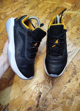 Кожаные кроссовки air jordan 11 cmft low black cz0907-071