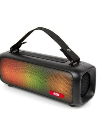 Беспроводная колонка xo f39 colorful черная с fm тюнером