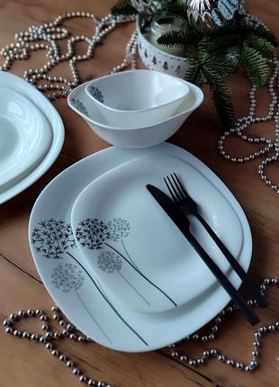 Тарілки квадратні