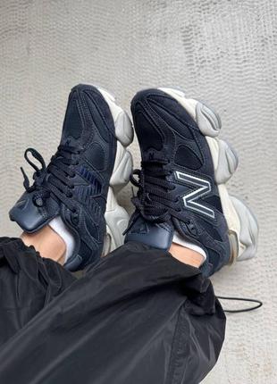 Унисекс кроссовки new balance 9060 navy / white