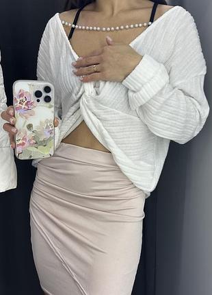 Светр, кофтинка з перлинами shein