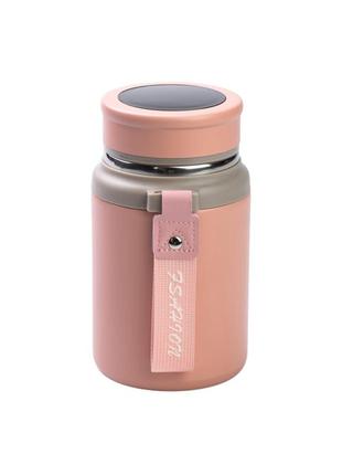 Термос fashion 700 мл с датчиком температуры и ситечком