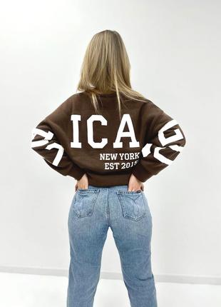 Свитшот чикаго кофта с утеплением