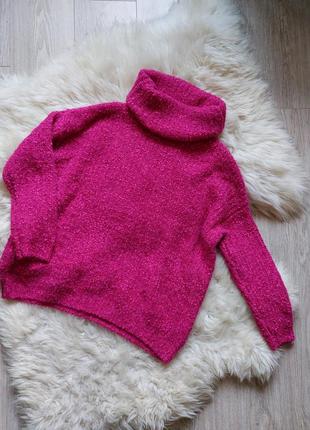 🩷❄️💜 невероятно красивый свитер малинового цвета