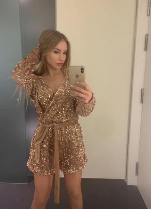 Комбинезон блестящий