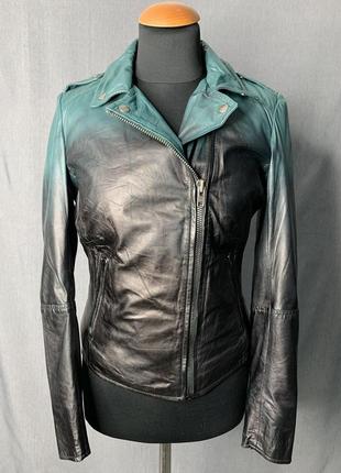 Женская кожаная куртка-косуха байкерская muubaa