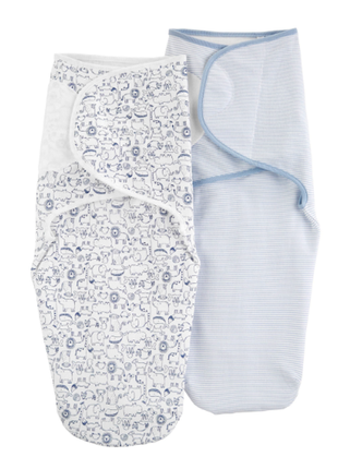 Carters набор комплект хлопковых пеленок из 2х шт картерс на липучках пеленка пеленки blue