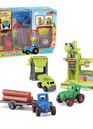 Набір синій трактор