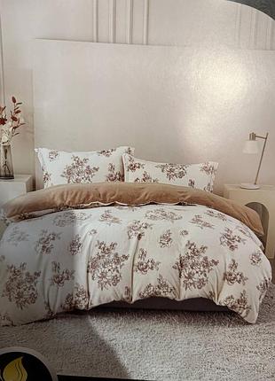 Новинка  постельное белье комплект мелкодісперсний велюр