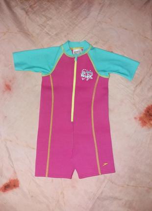 Детский гидрокостюм короткий для бассейна отдыха для девочки