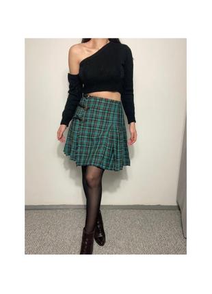 Шерстяна спідниця в клітинку, шотландка the kooples paris