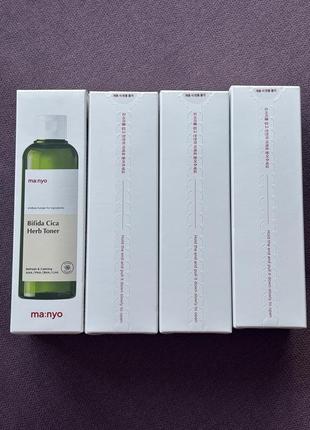 Manyo bifida cica herb toner, 210 мл заспокійливий тонер5 фото