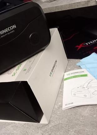 3d очки с наушниками виртуальной реальности vr shinecon sc-g15e