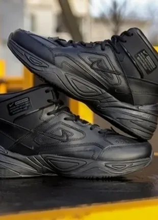 Кроссовки зимние nike m2k tekno black winter