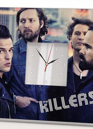 Часы с фото "группа the killers" для фанатов рок музыки, украшение в спальню, бар, клуб, студию, под