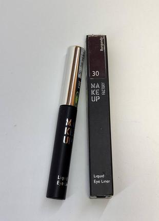 Підводка для очей	make up factory liquid eye liner	30 burgundy