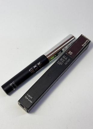 Підводка для очей	make up factory liquid eye liner	30 burgundy5 фото