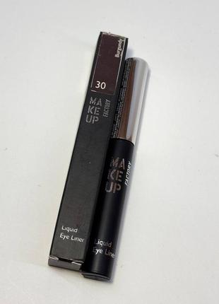Підводка для очей	make up factory liquid eye liner	30 burgundy7 фото