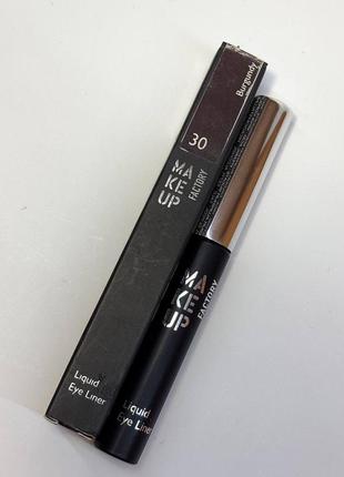Підводка для очей	make up factory liquid eye liner	30 burgundy6 фото