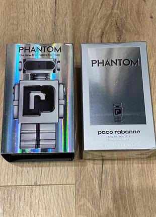 Оригинал phantom 100ml paco rabanne мужские чоловічі духи пако рабан робот фантом стійкі