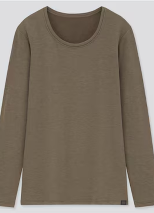Uniqlo лонгслив heattech ультра теплый